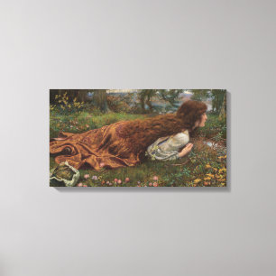Princess out of School (door E.R. Hughes) Canvas Afdruk