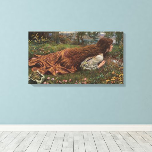 Princess out of School (door E.R. Hughes) Canvas Afdruk (Insitu (Houten vloer))