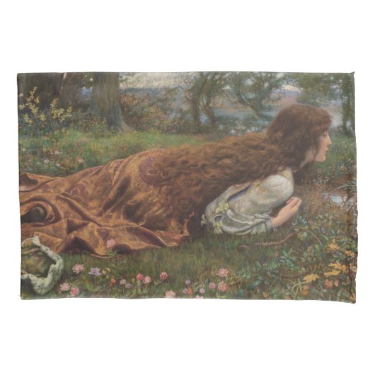 Princess out of School (door E.R. Hughes) Kussensloop (Voorkant-Links)