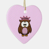 Princess owl keramisch ornament (Rechts)