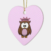 Princess owl keramisch ornament (Links)