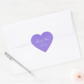 Princess Paars Damask Storybook Elegant Wedding Hart Sticker (Envelop)