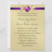 Princess Paars Gold Champagne 6x8 Kaart (Achterkant)