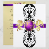 Princess Paars Gold Champagne 6x8 Kaart (Voorkant / Achterkant)