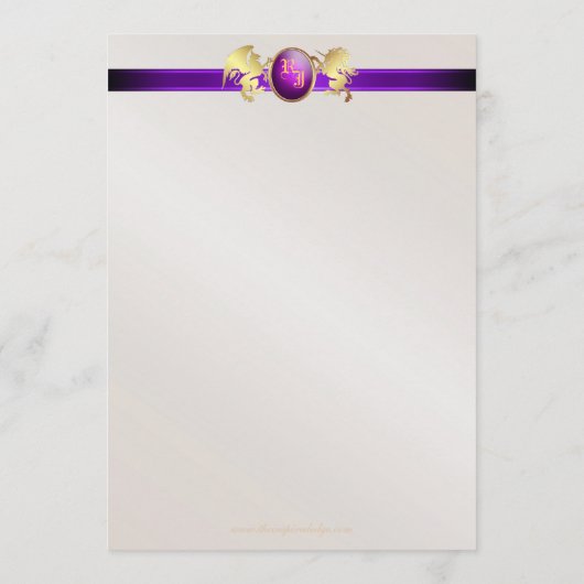 Princess Paarse Jewel Crest Weddenschappen Menu (Achterkant)