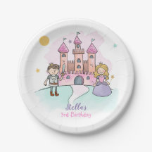 Princess Paper Borden Girl Birthday Fairytale Pink