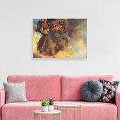 Princess Parizade Bringing Home Maxfield Parrish Canvas Afdruk (Insitu (Woonkamer))