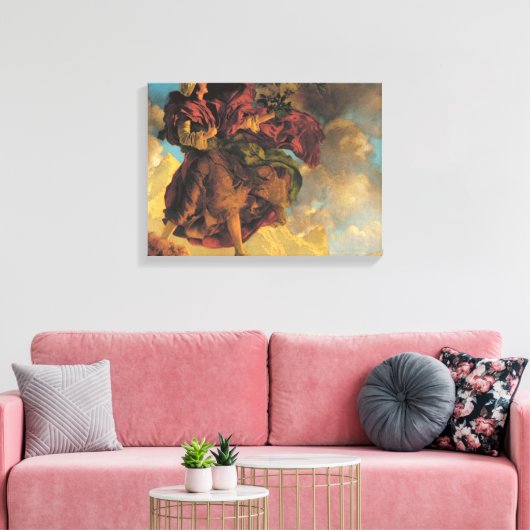 Princess Parizade Bringing Home Maxfield Parrish Canvas Afdruk (Insitu (Woonkamer))