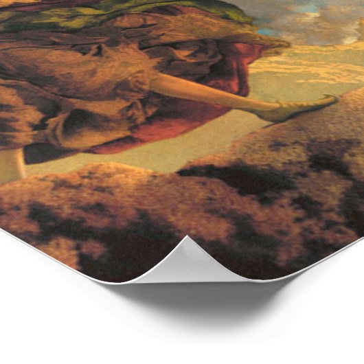 Princess Parizade Bringing Home Maxfield Parrish Poster (Hoek)