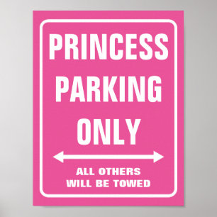 PRINCESS PARKING-SLECHTS posters ondertekenen   Op