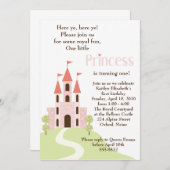 Princess Party Birthday Invitation Kaart (Voorkant / Achterkant)