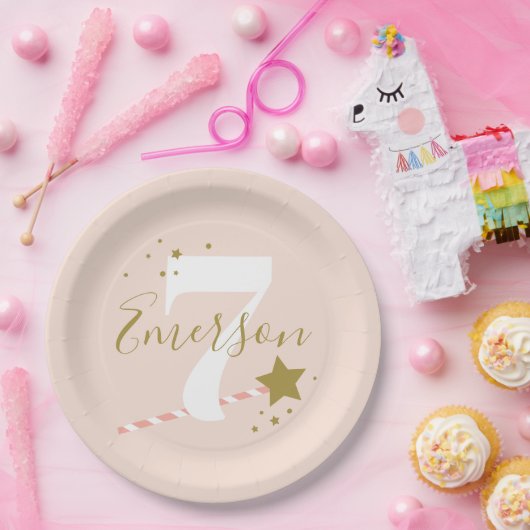 Princess party Children verjaardagsfeestje Papieren Bordje (Feest)