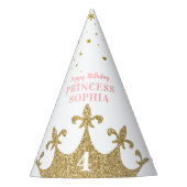 Princess Party Crown Tiara Personalized Birthday Feesthoedjes (Voorkant)