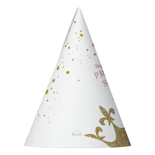 Princess Party Crown Tiara Personalized Birthday Feesthoedjes (Links)