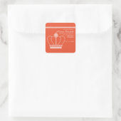 Princess Party Favor Dank u Stickers (Tas)