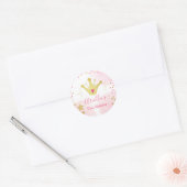 Princess Party Favor Labels Envelope Pink and Gold (Envelop)