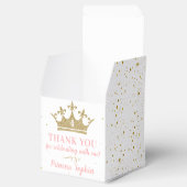 Princess Party Gold Pink Crown Hartelijk dank Bedankdoosjes (Geopend)