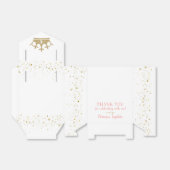 Princess Party Gold Pink Tiara Hartelijk dank Bedankdoosjes (Uitgevouwen)