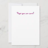 Princess Party Invitation Kaart (Achterkant)