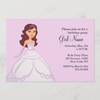 Princess Party Invitation Kaart