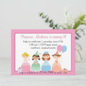 Princess Party Kaart (Staand voorkant)