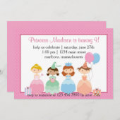 Princess Party Kaart (Voorkant / Achterkant)