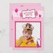 Princess Party Kaart (Voorkant / Achterkant)