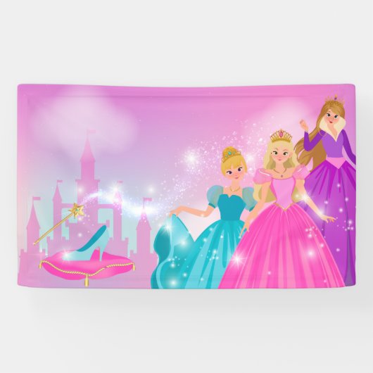 Princess Party Large Banner (Horizontaal)