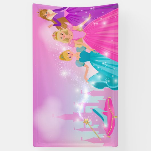 Princess Party Large Banner (Verticaal)