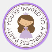 Princess Party Matching Envelope Stickers (Voorkant)