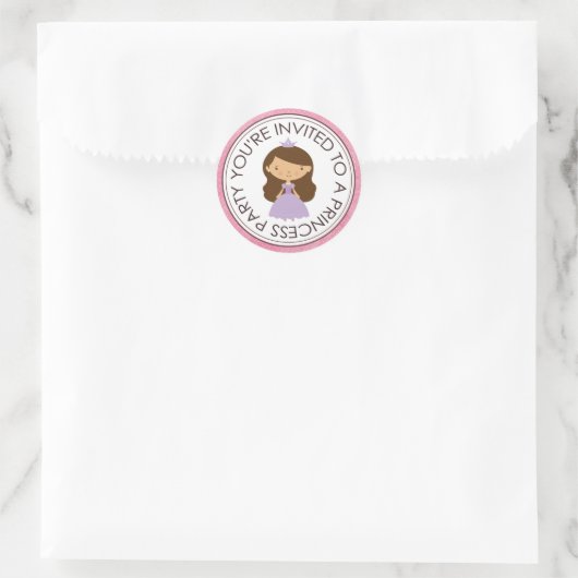 Princess Party Matching Envelope Stickers (Tas)
