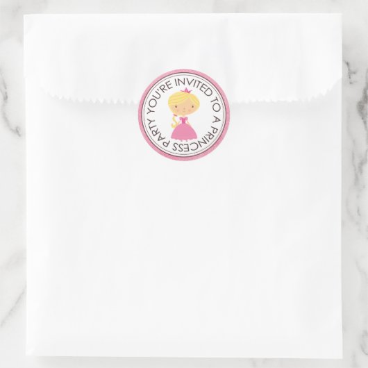 Princess Party Matching Envelope Stickers (Tas)