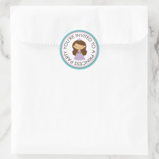 Princess Party Matching Envelope Stickers (Tas)