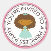 Princess Party Matching Envelope Stickers (Voorkant)