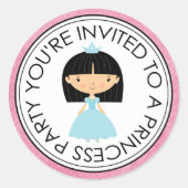 Princess Party Matching Envelope Stickers (Voorkant)