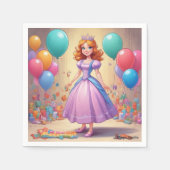 Princess Party Napkins Servet (Voorkant)