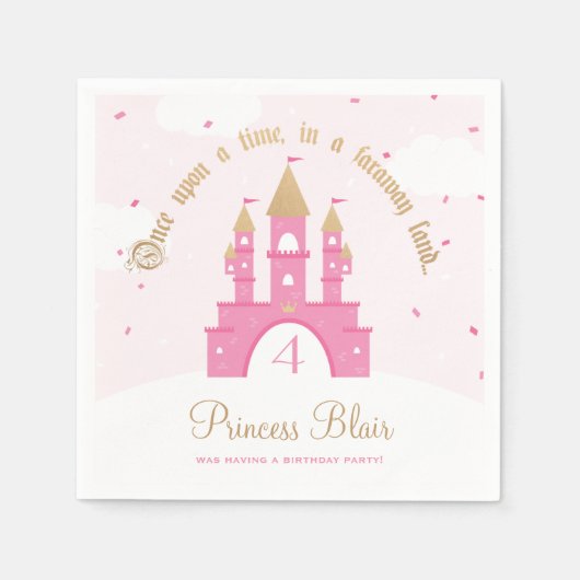 Princess Party Napkins Servetten (Voorkant)