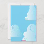 Princess Party Photo Invitations Kaart (Achterkant)