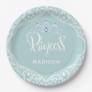 Princess Party Royal - Gepersonaliseerd Papieren Bordje