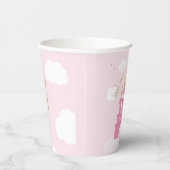 Princess Party | Roze en goudkasteel Papieren Bekers (Rechts)