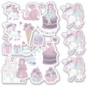 Princess Party Sticker Set (Voorkant)