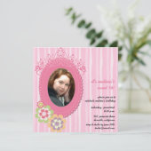 Princess party - sweey 16 birtday nodigt uit kaart (Staand voorkant)