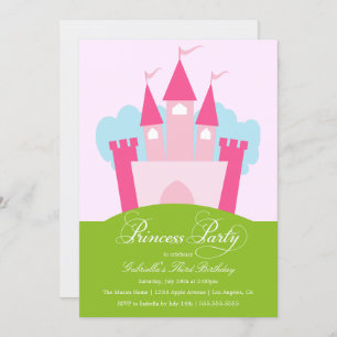 Princess Party   Uitnodiging van de partij Birthda