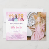  Princess Party-uitnodigingen voor kinderen Kaart (Voorkant)