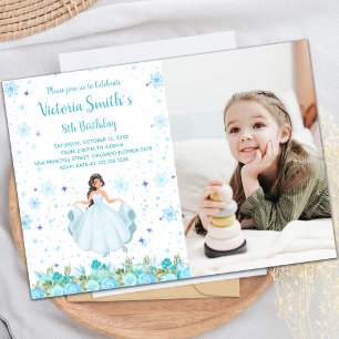  Princess Party-uitnodigingen voor kinderen Kaart