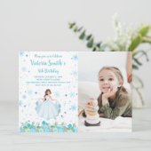 Princess Party-uitnodigingen voor kinderen Kaart (Staand voorkant)