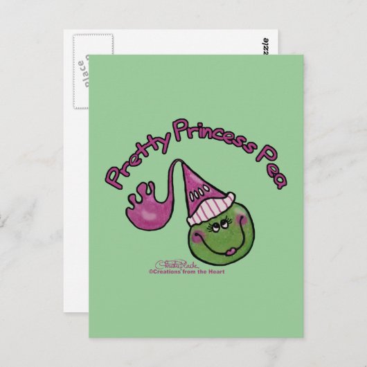 Princess Pea Briefkaart (Voorkant / Achterkant)