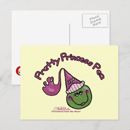  Princess Pea Briefkaart (Voorkant / Achterkant)