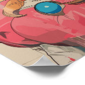 Princess Peach Japanese Art Style Poster (Hoek)