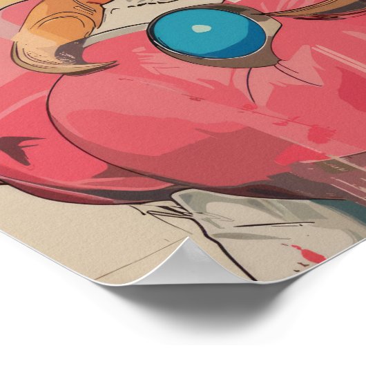 Princess Peach Japanese Art Style Poster (Hoek)